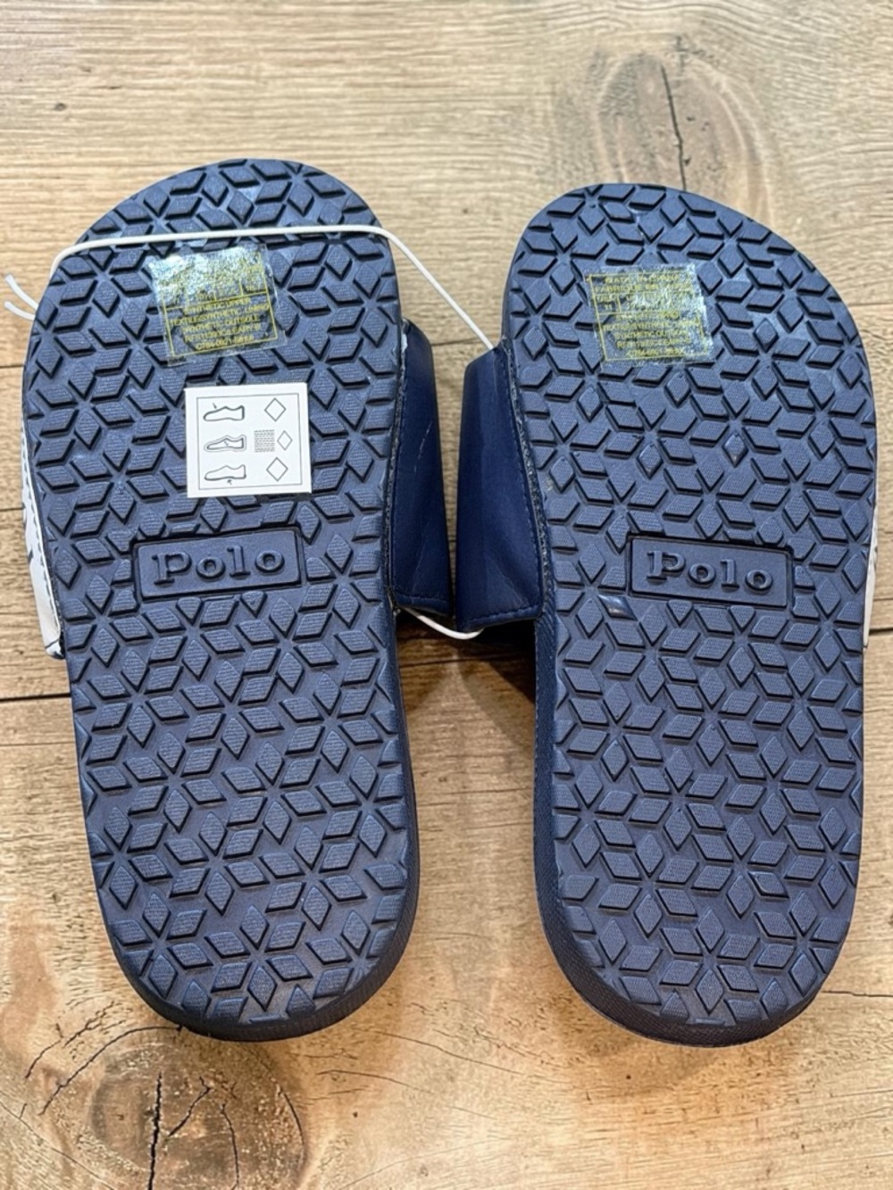 Polo Ralph Lauren Toddler Boys Slides Sandal Navy Red Size 11 NWT - Picture 4 of 5